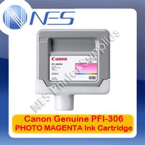 Canon Genuine PFI-306PM PHOTO MAGENTA Ink Cartridge for IPF8300/IPF8300S/IPF8400/IPF8400S/IPF9400/IPF9400S